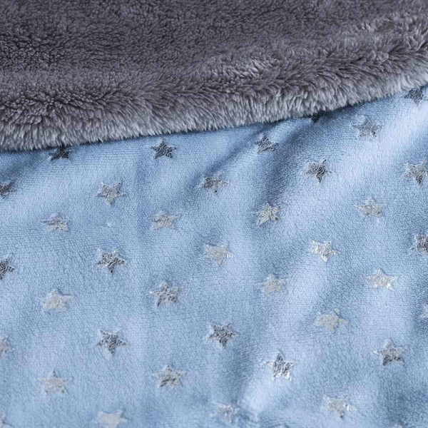 COBERTOR BABY SIBERIA CARRIOLA BLUE STARS